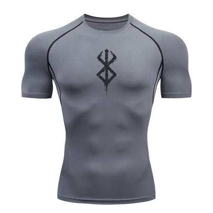 Apex Ritual Men's Compression Shirt – Quick-Dry Rash Guard Training Top