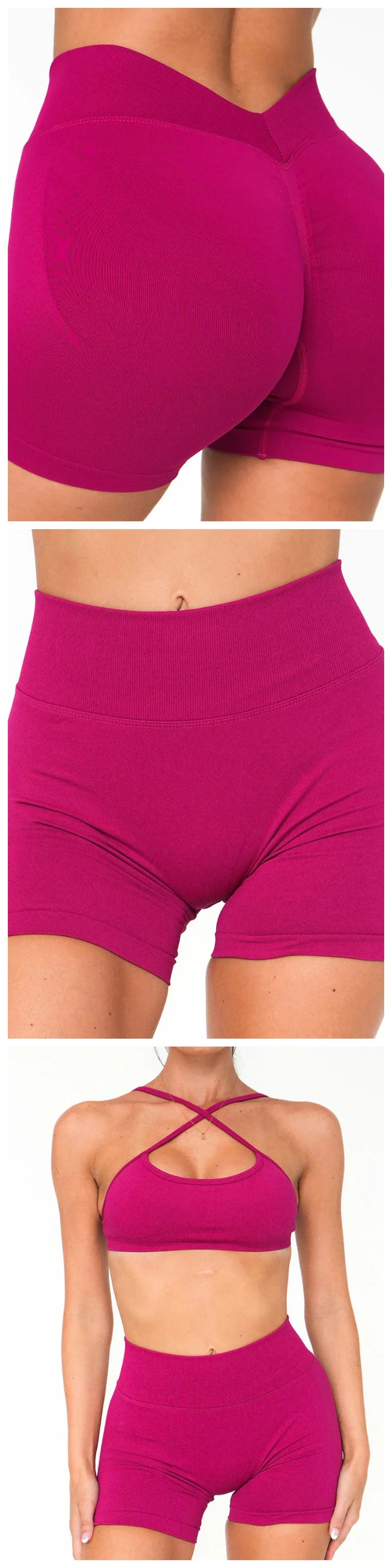 APEX RITUAL Women's Seamless Training Shorts – V-Waist Compression