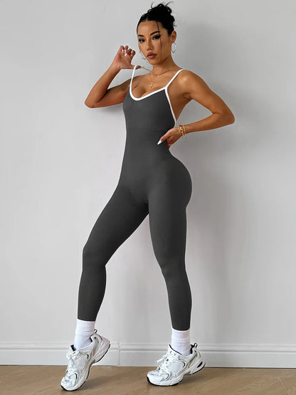 Apex Ritual – Women's One-Piece Sports Romper – Running & Gym Workout Jumpsuit