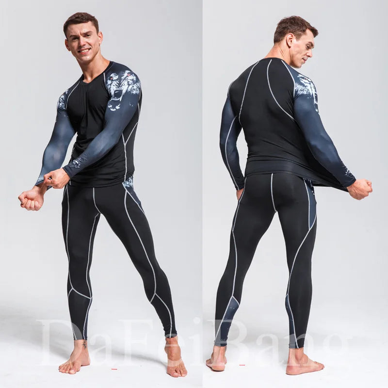 Apex Ritual – Men's Thermal Underwear Sets Compression Sport Suit – Quick Drying Long Johns