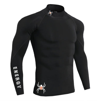 Apex Ritual – Men's Long Sleeve Compression Running T-Shirt – Quick-Dry Bodybuilding Fitness Top