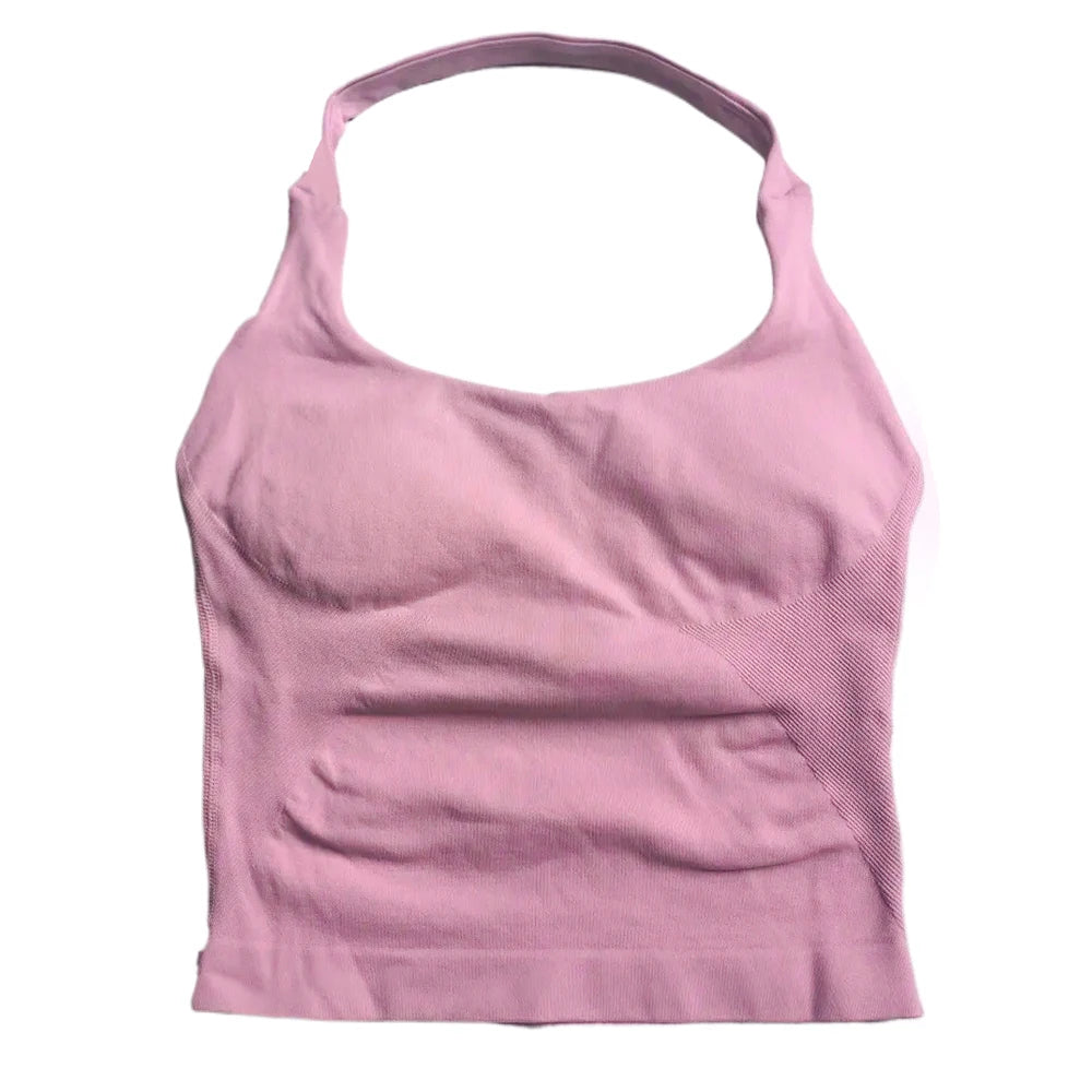 APEX RITUAL Women's Strappy Training Bra – Padded Seamless Support