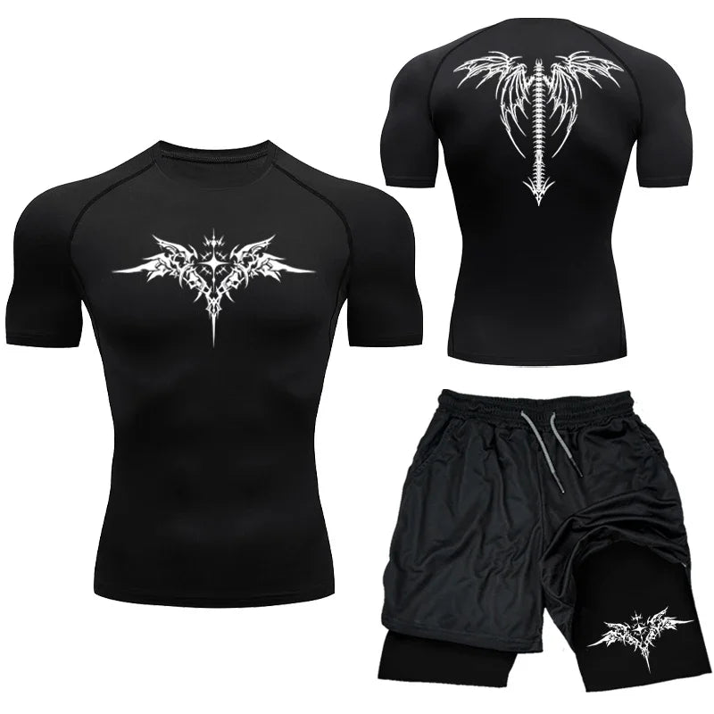 Apex Ritual MMA Compression Set – Quick-Dry Rashguard & Shorts for Combat Training