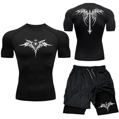 Apex Ritual MMA Compression Set – Quick-Dry Rashguard & Shorts for Combat Training