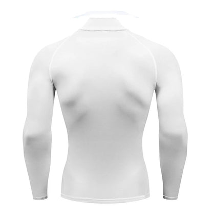 Apex Ritual – Men's Long Sleeve Compression Running Shirt – Turtleneck Quick-Dry Sports Top