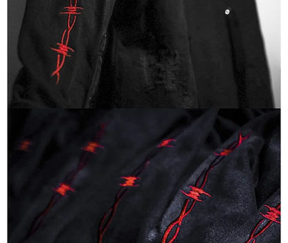Apex Ritual – Gym Mens Denim Jacket – Fashion Motorcycle Jeans Jacket Casual Sports Fitness Coat