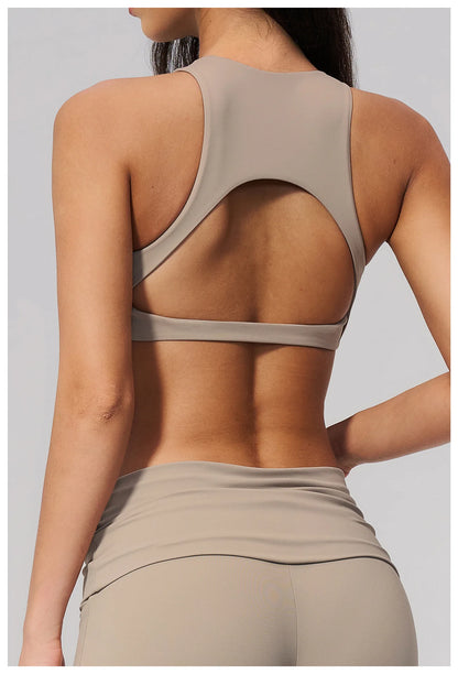 Apex Ritual – Hollow Back Sports Bra Women – Push Up Quick-Dry Fitness Yoga Underwear