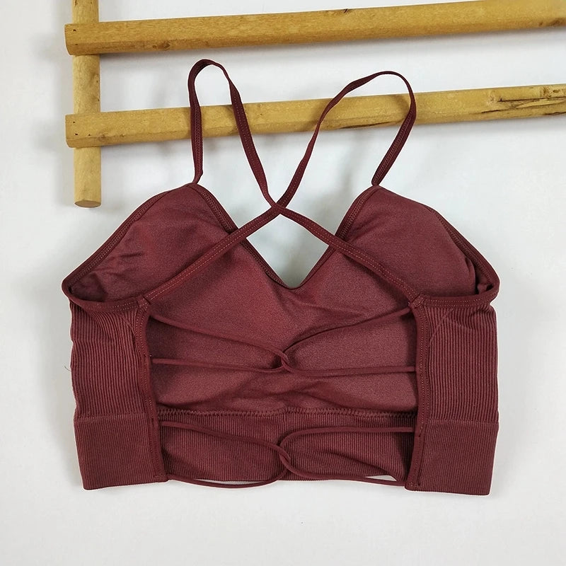 Apex Ritual – Women's Crossback Sports Bra – Removable Pads, Breathable Training Bra