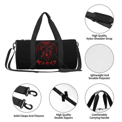 Apex Ritual – Anime Print Round Duffel Bag – Durable Outdoor Yoga Fitness & Travel Duffle Bag