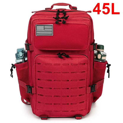 Apex Ritual – Tactical Molle Backpack 25L/45L – Military-Style Gym & Outdoor Hiking Rucksack