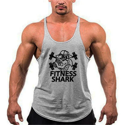 Apex Ritual – Men's Y-Back Suspender Gym Tank – Cotton Breathable Bodybuilding Vest