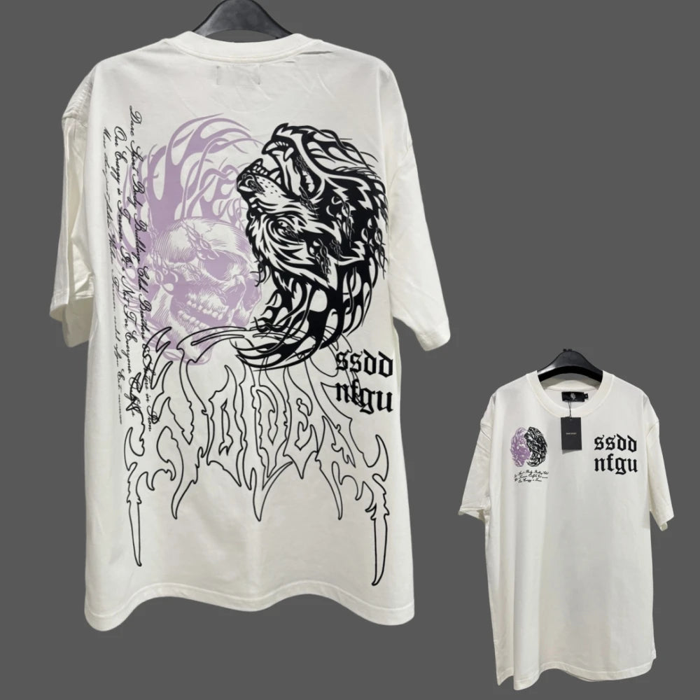 Apex Ritual – Anime Print Men's Crewneck T-Shirt – Loose Casual Fitness Training Cotton Tee