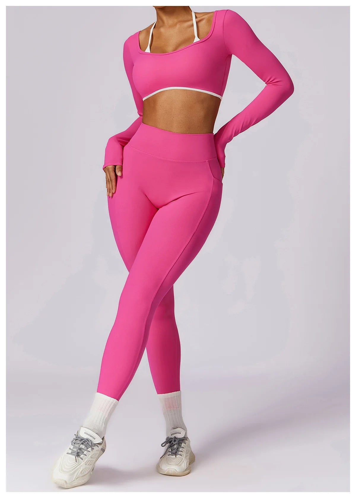 Apex Ritual Women's Backless Long-Sleeve Yoga Top – Quick-Dry Training Shirt