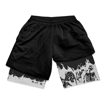 Apex Ritual – Men's 2-in-1 Training Shorts – Quick-Dry Double-Layered Gym Running Shorts