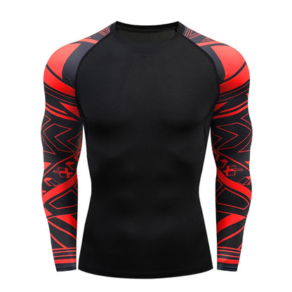 Apex Ritual – MMA Long Sleeve Rashguard – BJJ Muay Thai Compression Shirt Gym Boxing Jersey