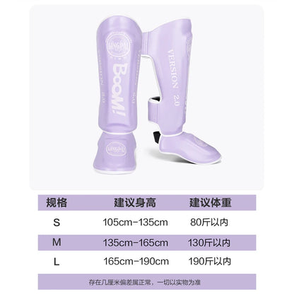 Apex Ritual – PU Leather Boxing Shin Guards – MMA & Muay Thai Ankle Protector Shin Pads