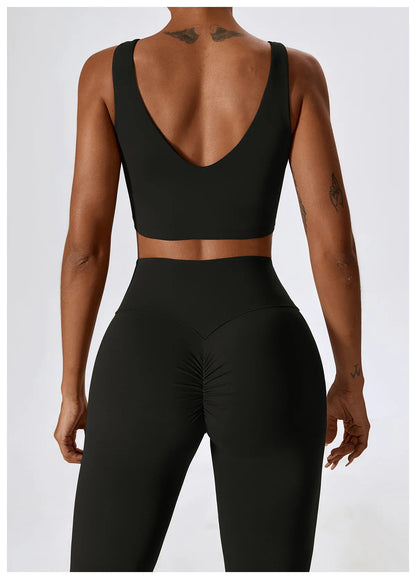 Apex Ritual – Yoga Set 2PCS Seamless Women Sportswear – Gym Legging Fitness Bra Crop Top