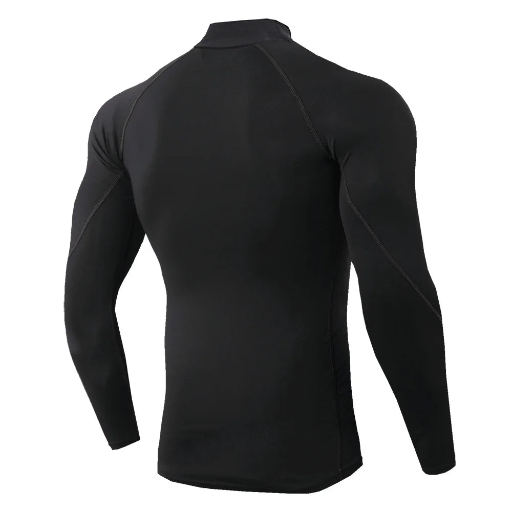 Apex Ritual – Men's Long Sleeve Compression Running T-Shirt – Quick-Dry Bodybuilding Fitness Top
