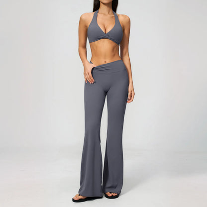 Apex Ritual – Yoga Set 2PCS Women – Gym Legging Fitness Bra Crop Top Long Sleeve Sports Suits