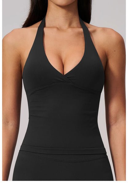 Apex Ritual – Summer Seamless Yoga Bras Women – Fitness Halter Sports Bra Gym Crop Top Shockproof