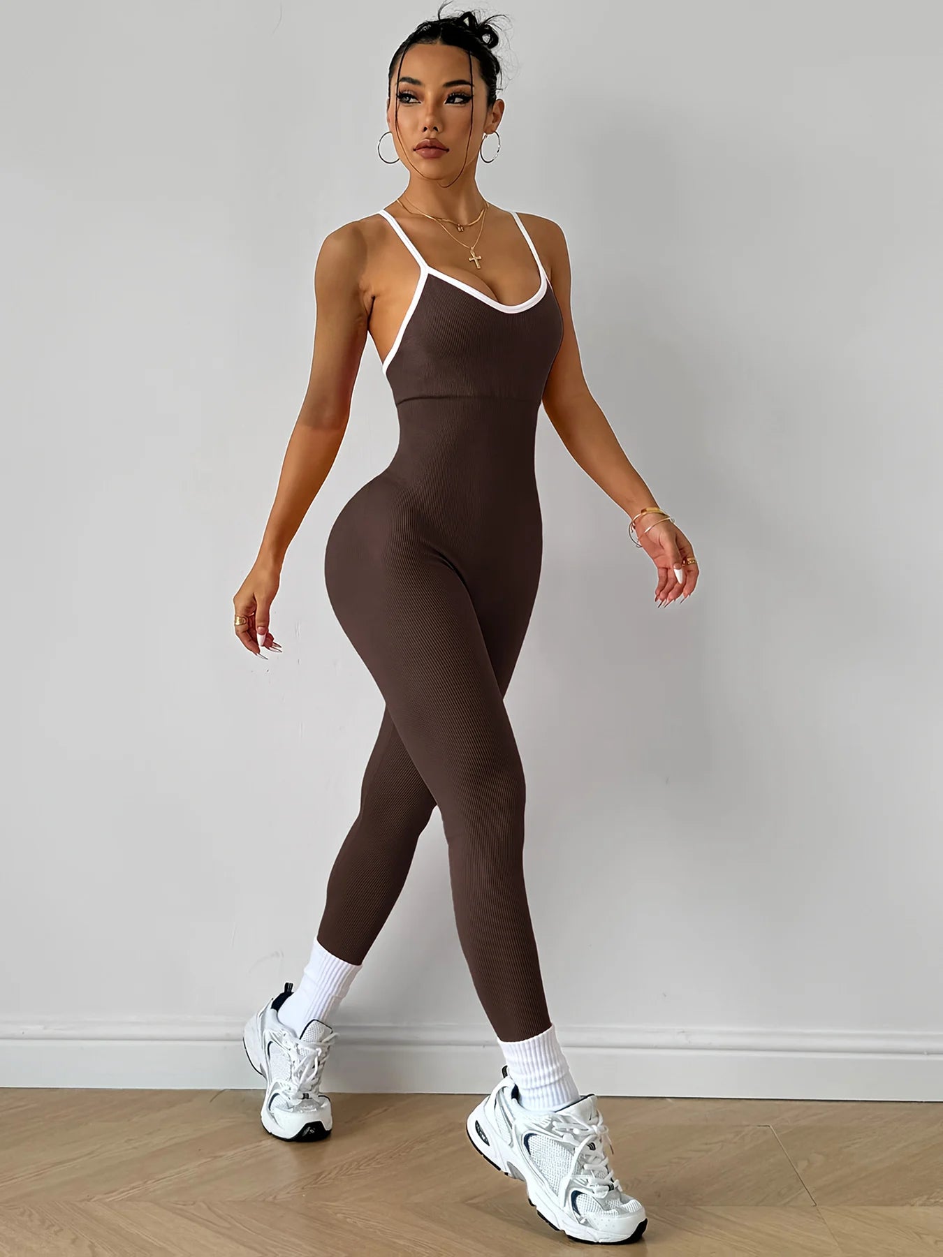 Apex Ritual – Women's One-Piece Sports Romper – Running & Gym Workout Jumpsuit