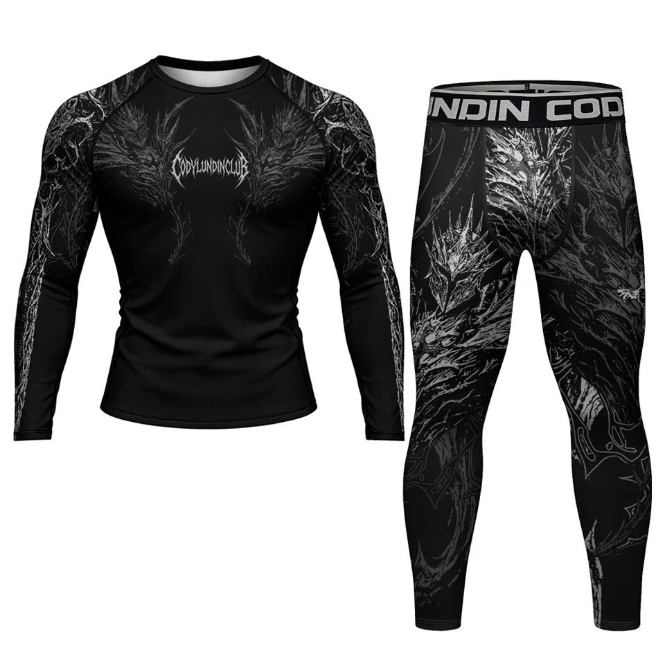 Apex Ritual MMA 4-Piece Set – Rashguard, Tee & Fight Shorts for BJJ & Muay Thai