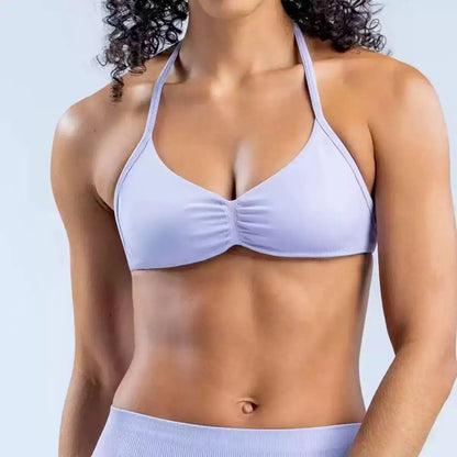 Apex Ritual – Women's 2-Piece Gym Set – Strappy Bra & High-Waist Scrunch Shorts