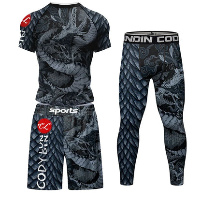 Apex Ritual Jiu-Jitsu Compression Set – Rashguard & MMA Fight Shorts