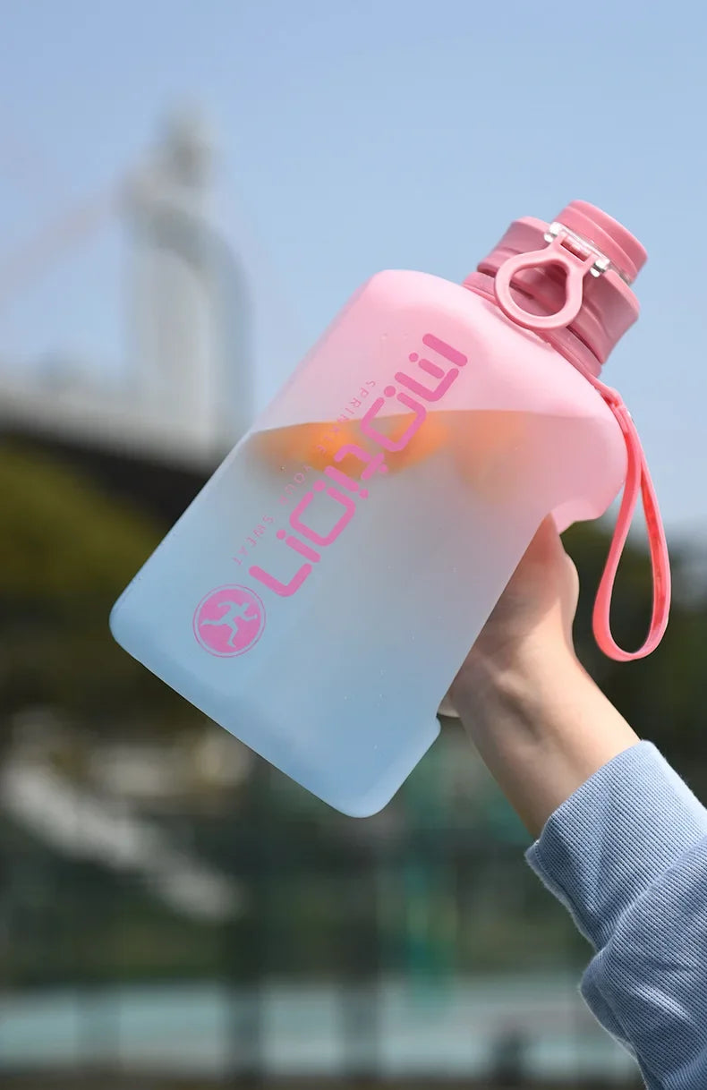 Apex Ritual – 2L Sports Water Bottle with Straw – Large Capacity Fitness Drinking Bottle with Scale