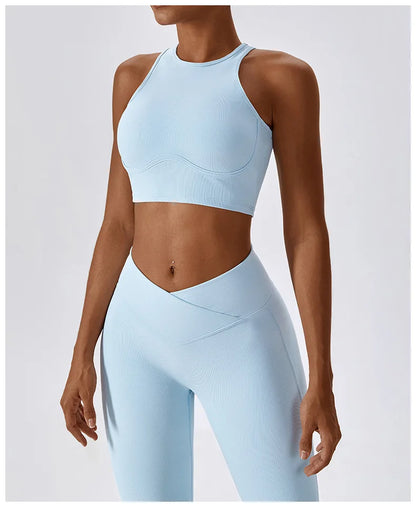 APEX RITUAL Women's High-Impact Sports Bra – Seamless Shockproof Support