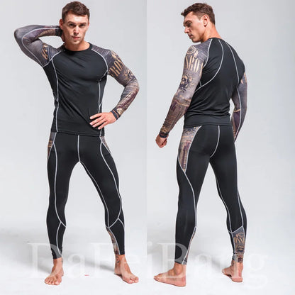 Apex Ritual – Men's Thermal Underwear Sets Compression Sport Suit – Quick Drying Long Johns