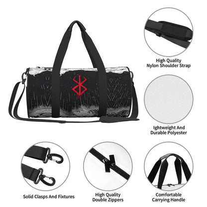 Apex Ritual – Anime Print Gym Bag – Large Capacity Waterproof Sports & Travel Bag
