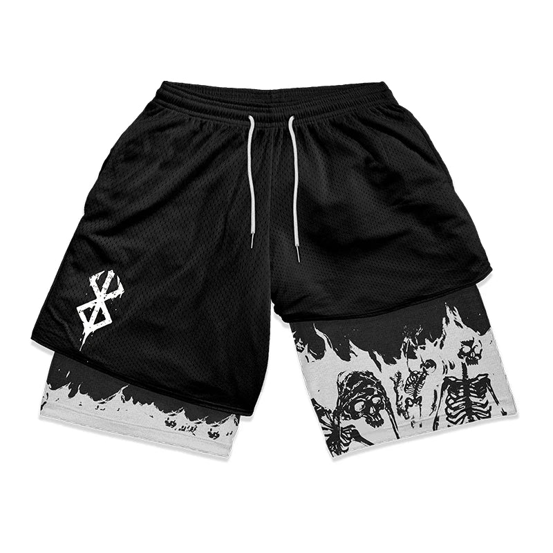 Apex Ritual – Men's 2-in-1 Training Shorts – Quick-Dry Double-Layered Gym Running Shorts