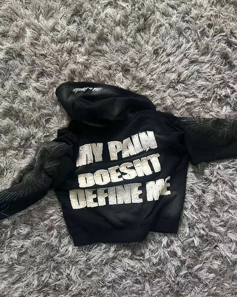 Apex Ritual Women's Zip Sweater – Y2K Embroidered Casual Sport Jacket