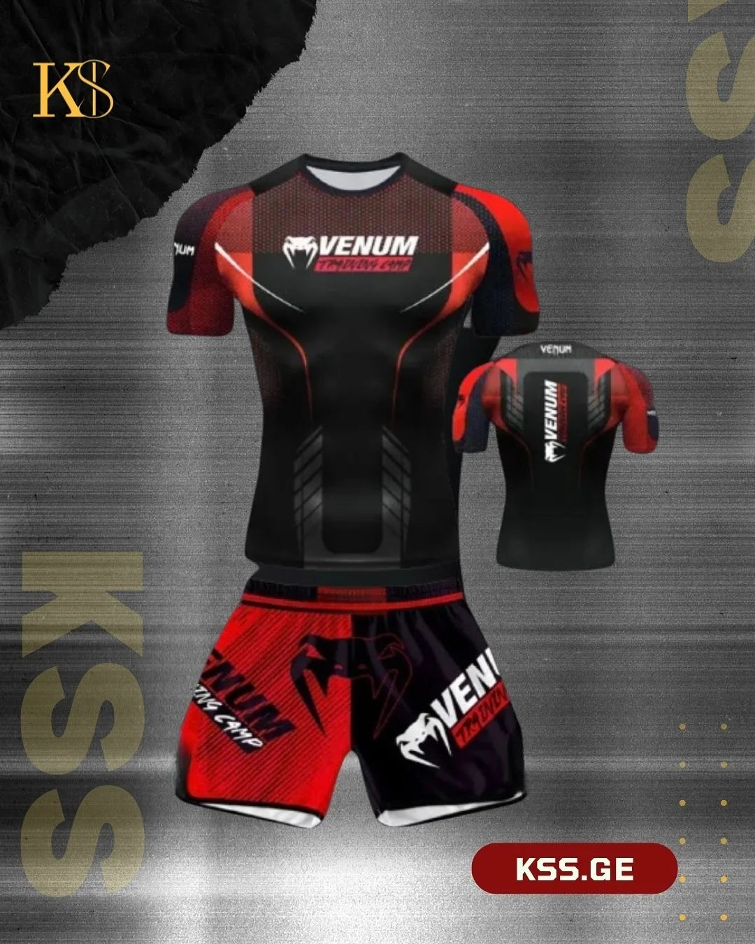 Apex Ritual – Men's Martial Arts & Boxing Casual Set – Short-Sleeve Shorts Set