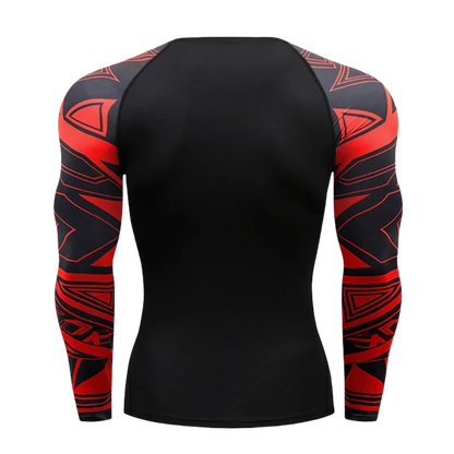 Apex Ritual – MMA Long Sleeve Rashguard – BJJ Muay Thai Compression Shirt Gym Boxing Jersey