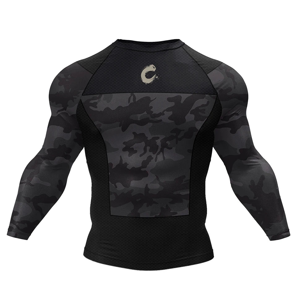 Apex Ritual – Black No Gi BJJ Jiu Jitsu T-Shirt & MMA Shorts Set – Rashguard & Compression Wear
