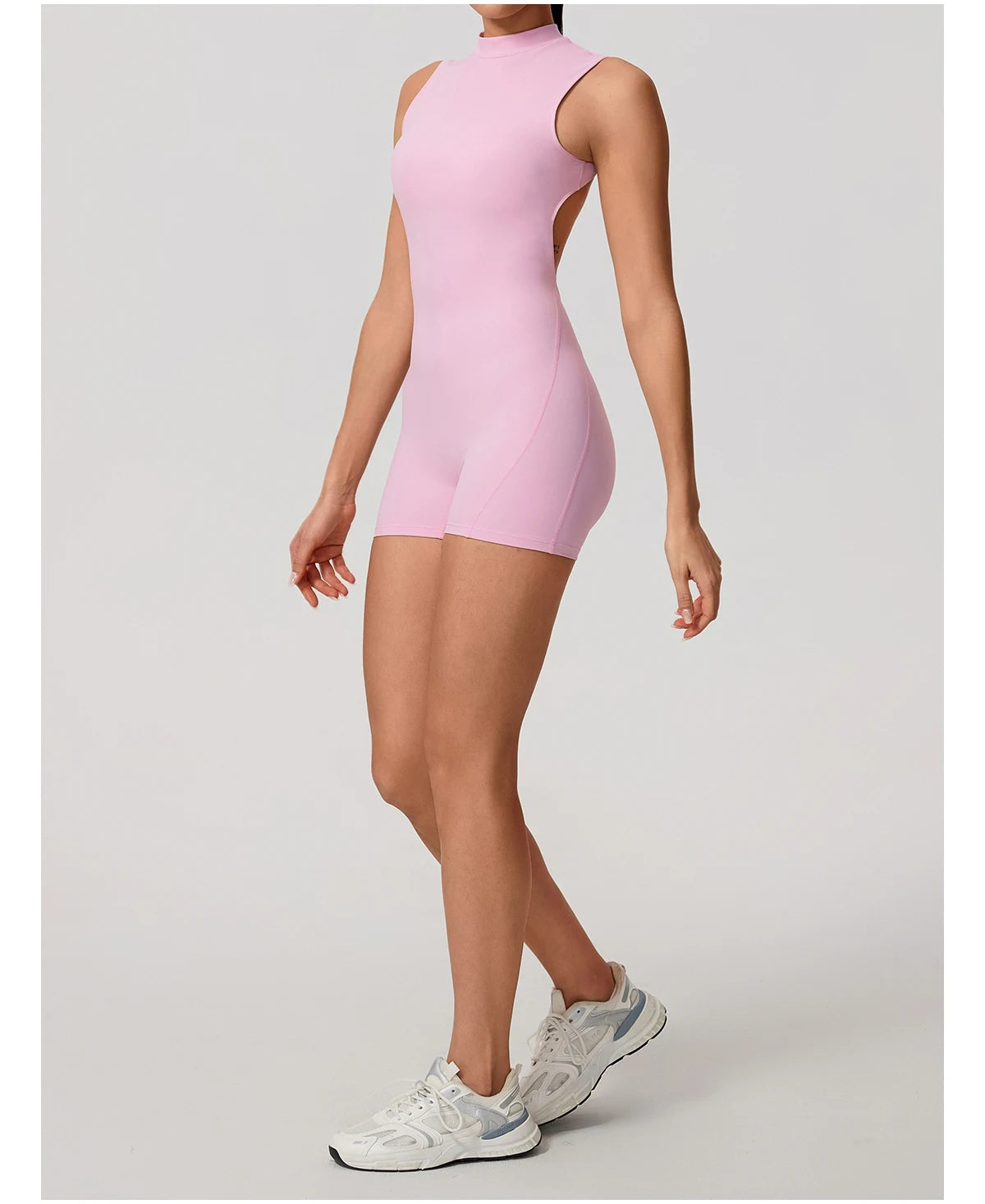 Apex Ritual – Sleeveless Yoga Bodysuit Women – High Stretch Push Up Fitness Jumpsuit
