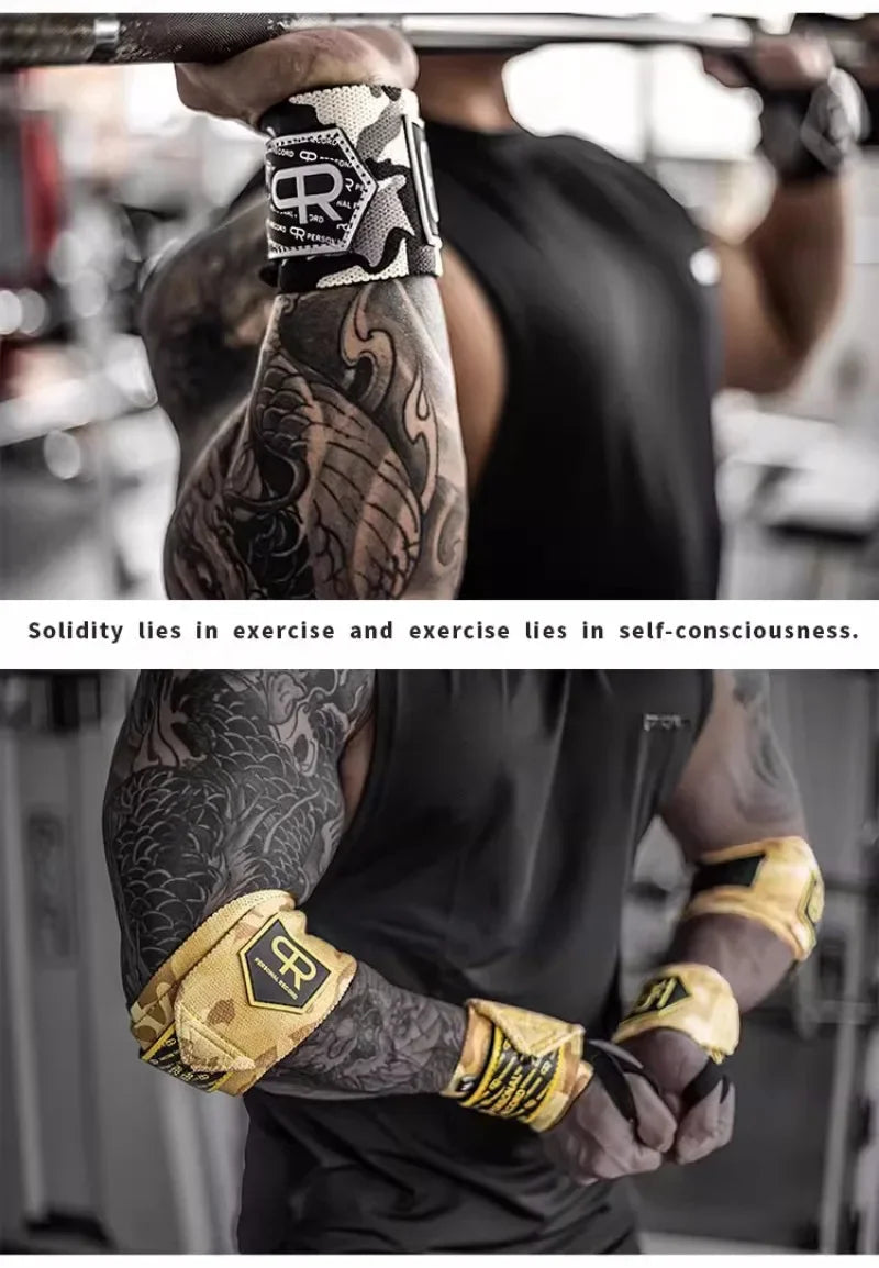 Apex Ritual – Camouflage Weightlifting Wrist Strap – Gym Fitness Wrist Wraps Band Strength Training (1 Pair)