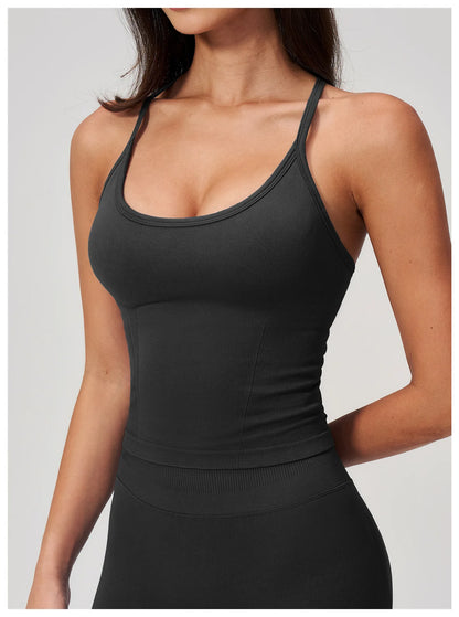 Apex Ritual – New Tight Sports Vest for Women – Seamless Yoga Bra Shockproof High Strength Sports Bra