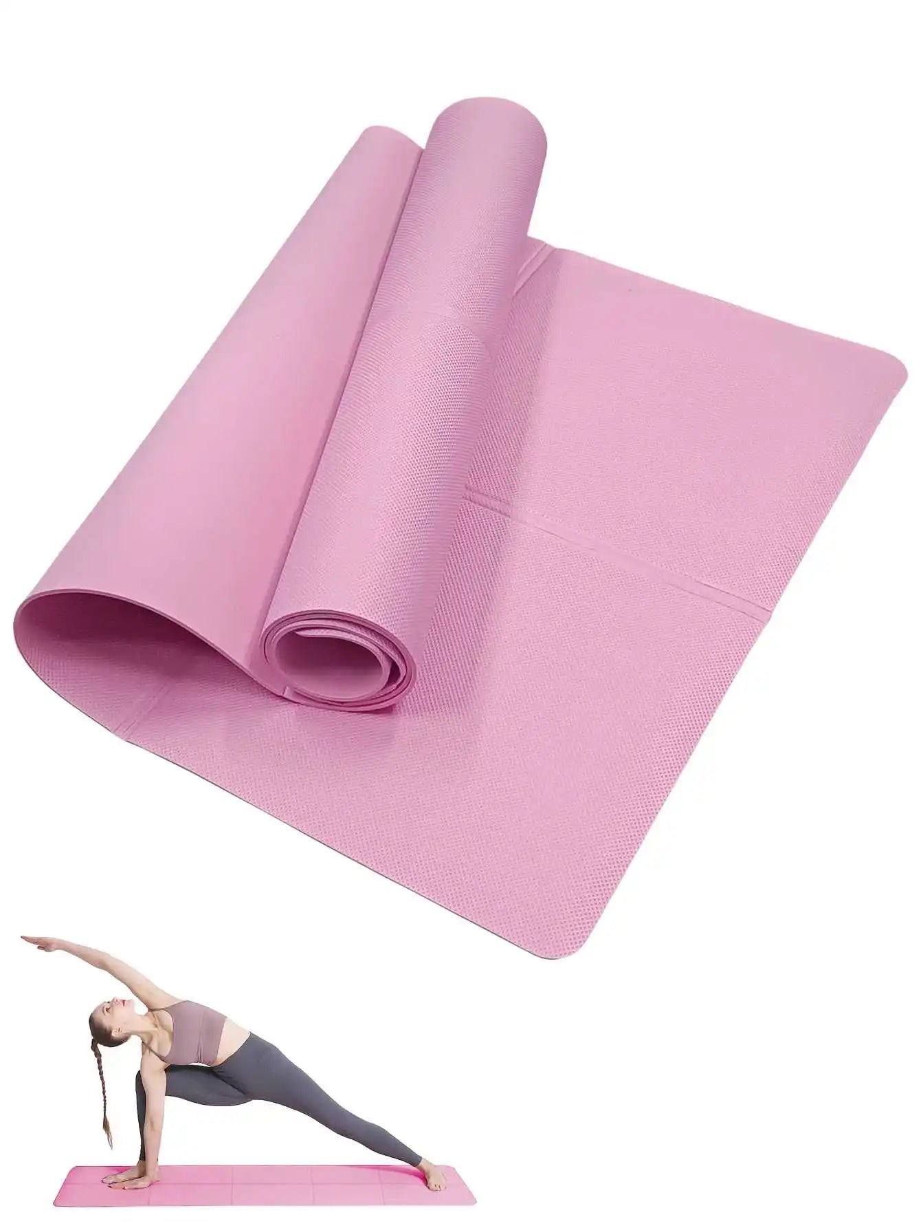 Apex Ritual – Yoga Mat Pilates Fitness Mat 3/4/6mm – Non-Slip Thick Exercise Cushion for Gym & Training