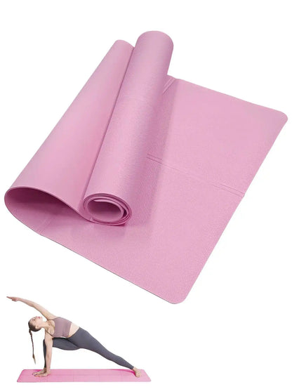 Apex Ritual – Yoga Mat Pilates Fitness Mat 3/4/6mm – Non-Slip Thick Exercise Cushion for Gym & Training