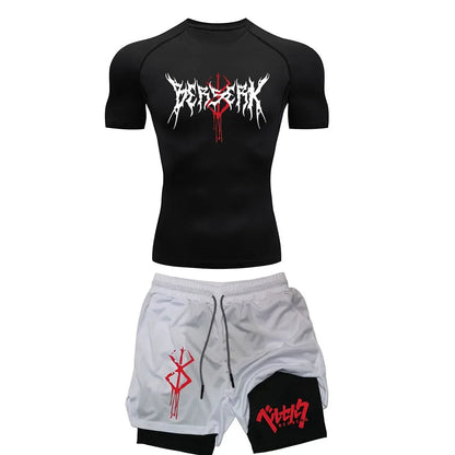 Apex Ritual Men's Compression Training Set – Breathable Top & Shorts