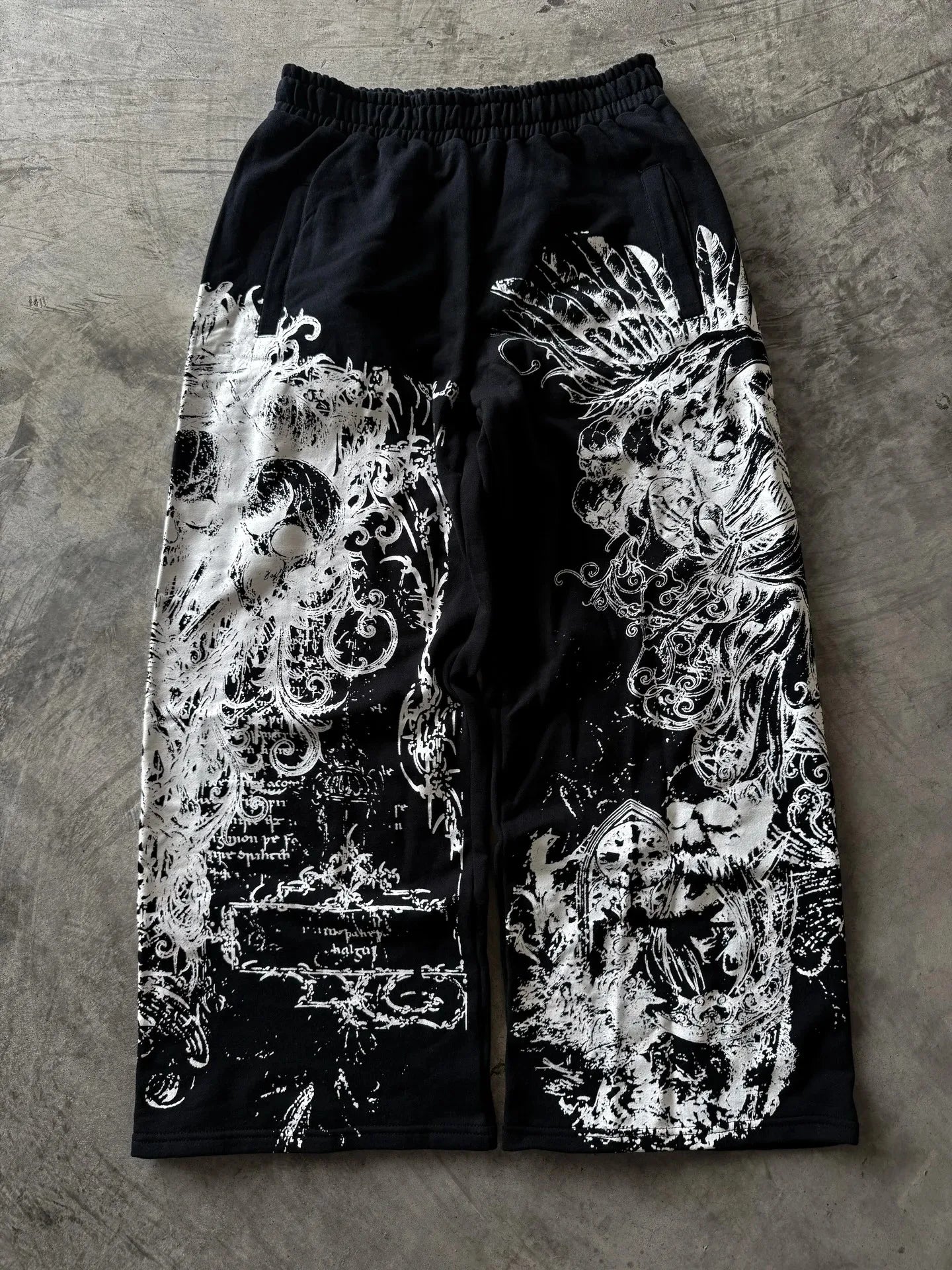 Apex Ritual Y2K Streetwear Joggers – Loose-Fit Wide-Leg Training Pants