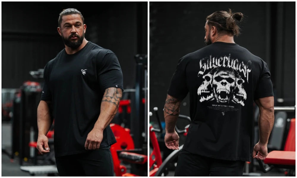 Apex Ritual – Oversized Gym T-Shirt – Loose Breathable Bodybuilding Fitness Tee