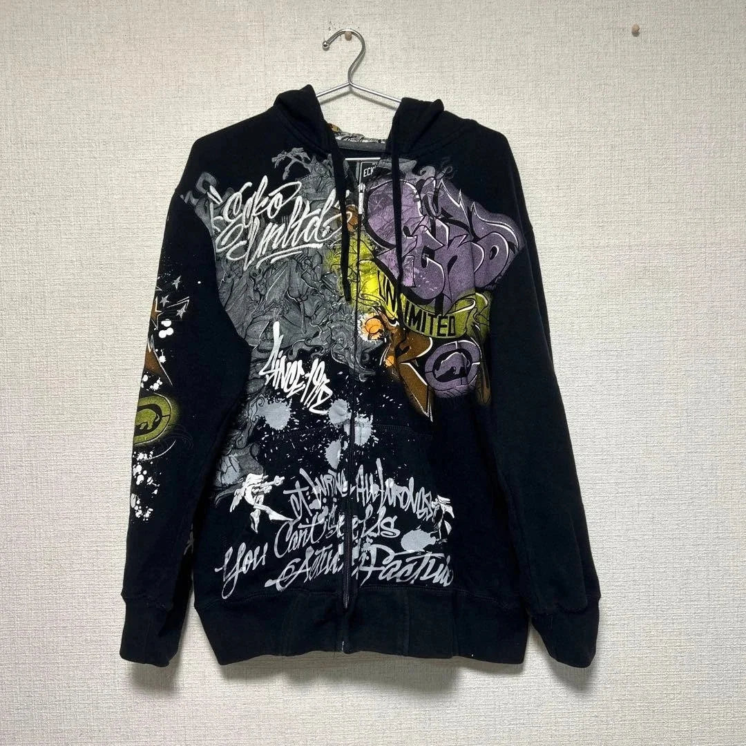 Apex Ritual – Explosions Y2K Hooded Sweater Men – American Retro Hip-Hop Graffiti Unisex Zipper Hoodie