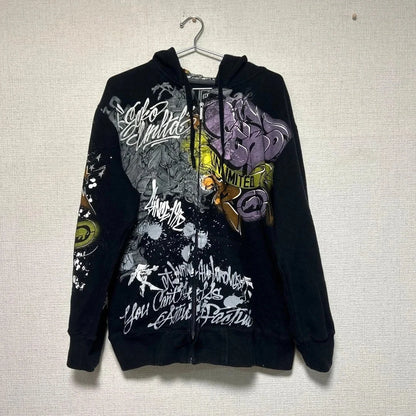Apex Ritual – Explosions Y2K Hooded Sweater Men – American Retro Hip-Hop Graffiti Unisex Zipper Hoodie