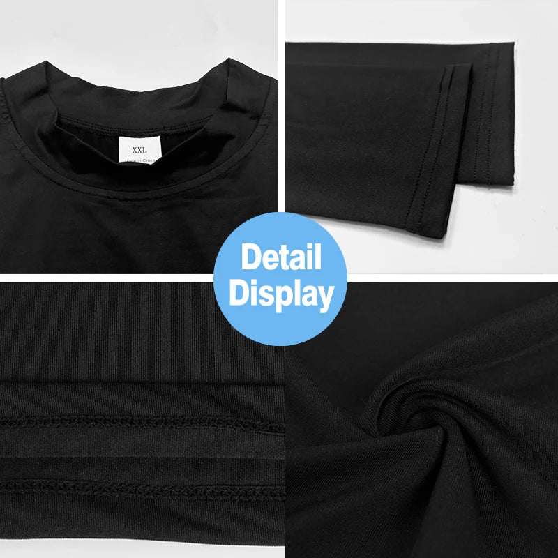 Apex Ritual – Men's Long Sleeve Compression Running Shirt – Turtleneck Quick-Dry Sports Top