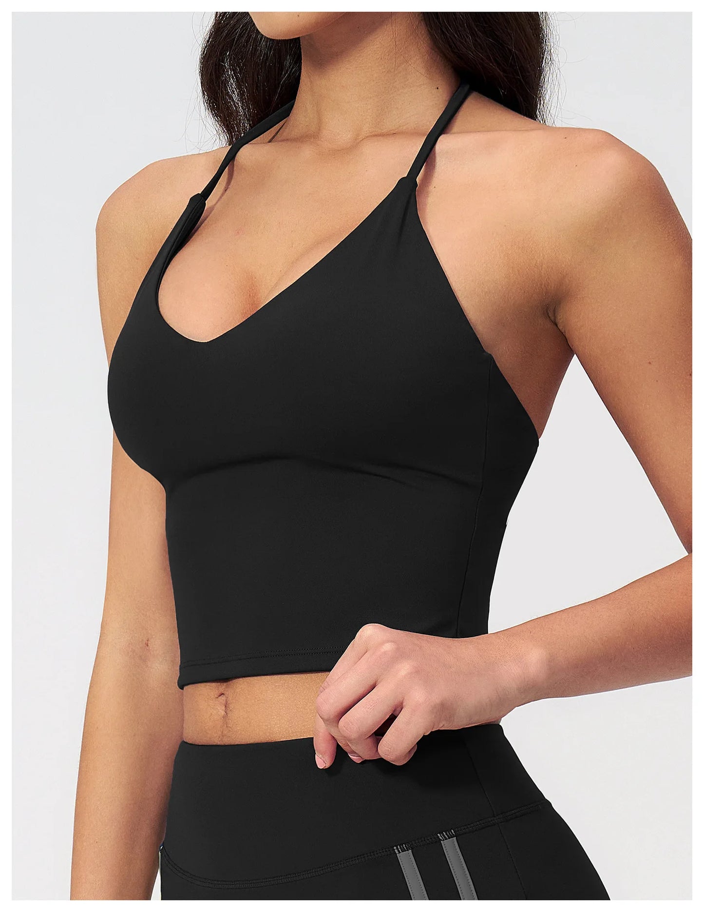 Apex Ritual – Yoga Tank Top Summer Women Deep-V – Fitness Shockproof Push Up Running Vest