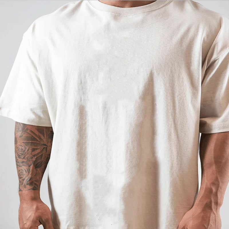 Apex Ritual – JAPAN & UK Cotton Gym Running T-Shirt – Short Sleeve Workout Training Tee
